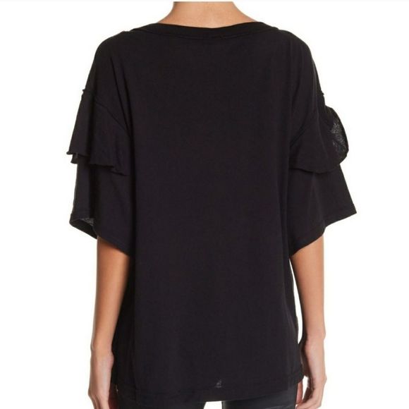 FREE PEOPLE We The Free Womens Blouse Abracadabra Black Size XS OB678375 - Picture 4 of 7